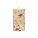 Vela LED sem chama Luminara Real Birch Bark Wrapped 3.5x6.5
