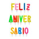 Vela Letras Feliz Aniversário Colorida 16 Peças - Art House Vela Letras Feliz Aniversário Colorida 16 Peças - Art House