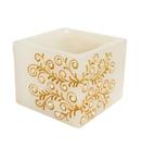 Vela luminaria com Dourado e Perolas P