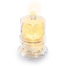 Vela Luz Led Eletroinica Transparente Artificial Chama Viva