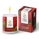 Vela Morango Perfumada Chama de Ouro Longa Duração 60g Vela Morango Perfumada Chama de Ouro Longa Duração 60g