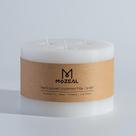 Vela MOZEAL 15 cm x 15 cm, sem perfume, sem gotejamento, 3 mechas