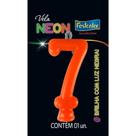 Vela Neon Laranja N7 Festcolor