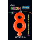 Vela Neon Laranja N8 Festcolor