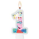 Vela Numeral 1 Peppa Pig Un - Regina Vela Numeral 1 Peppa Pig Un - Regina