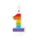 Vela Numeral Pop It Numero 1 - 1 unidade - Regina - Rizzo Vela Numeral Pop It Numero 1 - 1 unidade - Regina - Rizzo