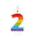 Vela Numeral Pop It Numero 2 - 1 unidade - Regina - Rizzo Vela Numeral Pop It Numero 2 - 1 unidade - Regina - Rizzo