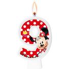Vela Numeral Red Minnie Número 9 - Regina Vela Numeral Red Minnie Número 9 - Regina