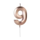 Vela Número Aniversário Design Rose Gold - 01 unidade - Silver Festas - Rizzo