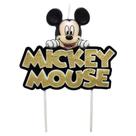 Vela p aniversario mickey mouse glitter disney silver festas