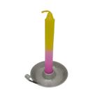 Vela Palito Bicolor Rosa Amarelo 50 unidades 12cm Vela Palito Bicolor Rosa Amarelo 50 unidades 12cm