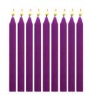 Vela Palito Colorida Roxo Atacado 50 unidades 14cm Vela Palito Colorida Roxo Atacado 50 unidades 14cm