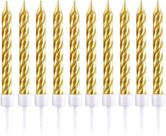 Vela palito espiral metalizada c/10 unidades cor ouro Vela palito espiral metalizada c/10 unidades cor ouro