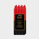 Vela palito n8 bicolor vermelho com preto 256g - casa fé