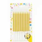 Vela Palito Para Aniversário Dourado e Prata Para Decoração e festa