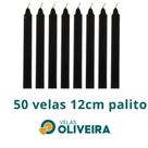 Vela Palito Preta 50 Unidades 12cm 15,8 - (Por Kilo) 100% Parafina
