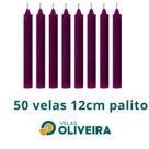 Vela Palito Roxa 50 Unidades 12cm 15,8 diametro- (Por Kilo) 100% Parafina