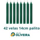 Vela Palito Verde 42 Unidades 14cm 15,8 - (Por Kilo) 100% Parafina Vela Palito Verde 42 Unidades 14cm 15,8 - (Por Kilo) 100% Parafina