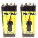 Vela Palito Votiva Preta Nr 8 Kit 2 Und Parafina Decorativa
