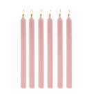 Vela par Castiçal Rosa Bebê 8 Unidades 26CM Vela par Castiçal Rosa Bebê 8 Unidades 26CM