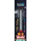 Vela para Aniversário Vulcão Prata com Glitter