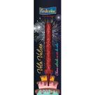 Vela para Aniversário Vulcão Vermelha com Glitter
