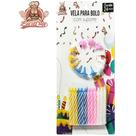 Vela Para Bolo Com Suporte Coloridas - BONS CHEFFS