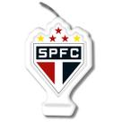 Vela Para Bolo de Aniversário Festa Comemoração Futebol Time - São Paulo - Festcolor