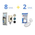 Vela para Filtro de Barro Tripla Ação Esterilizante + Boia para Filtro de Barro Stéfani - Kit 8 + 2