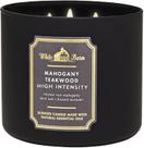 Vela Perfumada 3 Pavios, Mahogany Teakwood Intense, 411g, Bath and Body Works