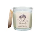 Vela Perfumada Aromática Artesanal Premium Baunilha 180g Vegetal - DiZana