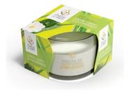Vela Perfumada Capim Limão E Chá Branco Chama De Ouro 70G