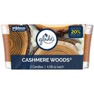 Vela Perfumada em Pote Glade Cashmere Woods 116 ml - 2 Unidades