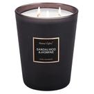 Vela perfumada HomeLights, jarra grande de 1 litro de sândalo de soja natural