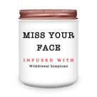 Vela perfumada Homsolver Miss Your Face, presente de lavanda