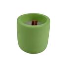 Vela perfumada Legerr em parafina com base em cimento D8xA9 cor verde - L Hermitage