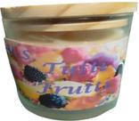 Vela Perfumada No Copo De Vidro 265ml Aroma De Tutti Frutti