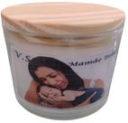Vela Perfumada No Copo De Vidro 265ml Aroma Mamãe Bebe