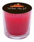 Vela Perfumada No Copo De Vidro 265ml Com Aroma De Pitanga