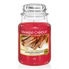 Vela Perfumada Yankee Candle Sparkling Cinnamon com até 150 horas de queima