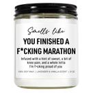 Vela perfumada Younift Funny 265 ml para corredores, presente de maratona
