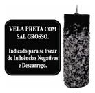 Vela Preta Com Sal Grosso Descarrego E Contra Má Influência Vela Preta Com Sal Grosso Descarrego E Contra Má Influência
