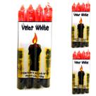 Vela Preta Vermelha Palito Umbanda Macumba Exu Pomba Gira Amor Magia Kit 3 Und