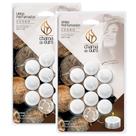 Vela Rechaud Aromática Vela Perfumada Decorativa Aromaterapia 15g + 1 Vaso De Aluminio Decoração - Várias Opções de Fragrância