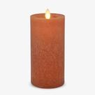 Vela sem chama Luminara Harvest Pumpkin Sea Glass 3x6,5 polegadas