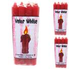 Vela Vermelha Palito Exu Pomba Gira Feitiço Amor Magia Macumba Umbanda Kit 3 Und