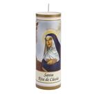 Vela Votiva (7 dias) Santa Rita de Cássia 260g Parafina Pura - 08 unidades