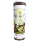 Vela votiva 7 dias santos com orações 14cm - nossa senhora de fátima