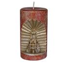 Vela votiva de Nossa Senhora. Rossoni Velas. Imagem em parafina. tamanho: 07x13cm vermelha.