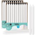 Velas Bolsius Straight, brancas sem perfume, 29 cm, pacote com 100
